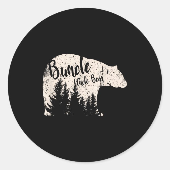 Sticker Rond Buncle - They Call Me Buncle - The Uncle Funny  (Devant)