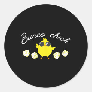 Sticker Rond Bunco Chick Easter Spring Bunco Dice
