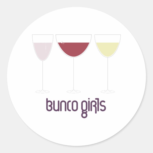 Sticker Rond Bunco Girls (Devant)