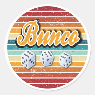 Sticker Rond Bunco Vintage rétro