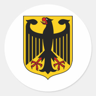 Sticker Rond Bundesadler - Bundeswappen Deutschlands - Allemagn