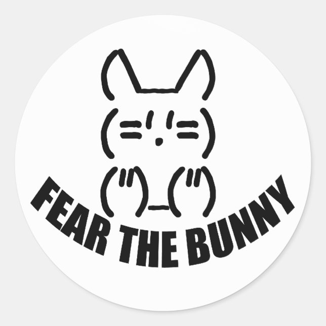 Sticker rond Bunny x 6 (Devant)