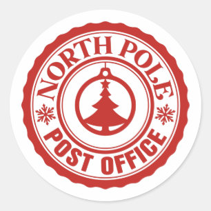 Sticker Rond Bureau de poste du Pôle Nord
