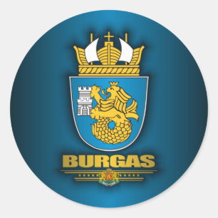 Sticker Rond Burgas COA
