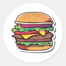 Burgers multicolores à couches éclatantes 007