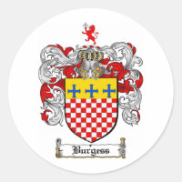 BURGESS FAMILLE CREST - BURGESS COAT OF ARMS