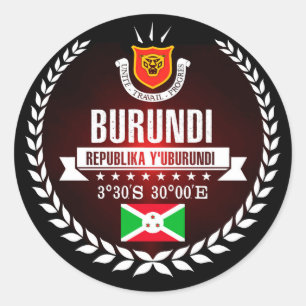 Sticker Rond Burundi