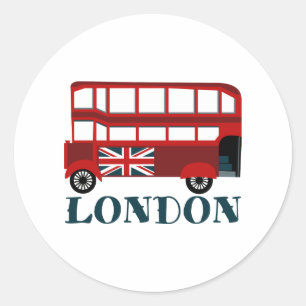 Sticker Rond Bus de Londres