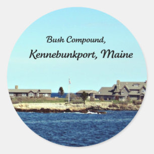 Sticker Rond Bush Compound, Kennebunkport, Maine