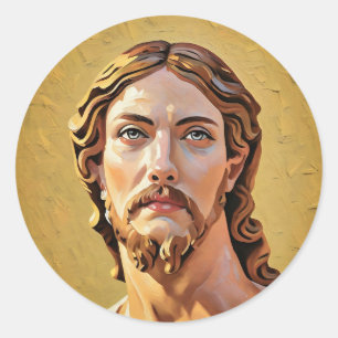 Sticker Rond BUSTE DU CHRIST SAUVEUR par MICHELANGE 2026_