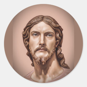 Sticker Rond BUSTE DU CHRIST SAUVEUR par MICHELANGELO 2026_