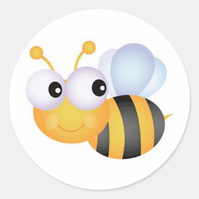 Sticker Rond Busy Bee (Devant)