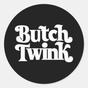 Sticker Rond Butch Twink LGBTQ Pride Mois