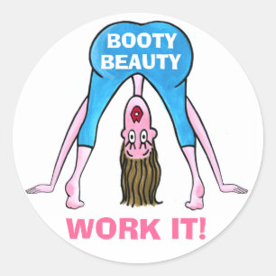 STICKER ROND BUTIN BEAUTY-WORK IL !