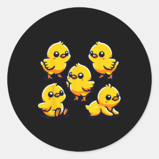 Sticker Rond By Chicken Chick Chicken Farmer 