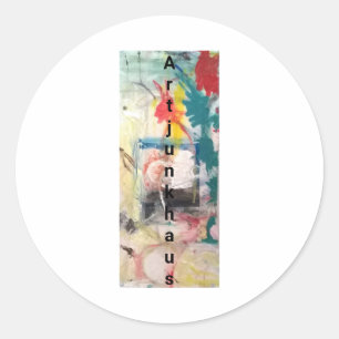 Sticker Rond Bycicle Demon Abstrait Jeff Hankamer Artjunkhaus