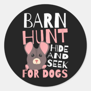 Sticker Rond Byrn Hunt Cacher Et Chercher Design Rn Hunt