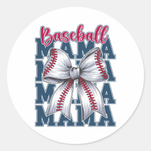Sticker Rond Bysebyll Coquette Bow Bysebyll Mama Bysebyll Maman