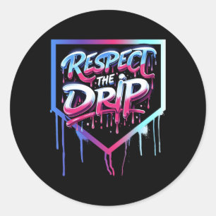 Sticker Rond Bysebyll Drip Boys Glace Crème Drip Jeunesse Respe