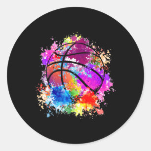 Sticker Rond Bysketbyll Adolescentes Filles Ados Femmes Byller 