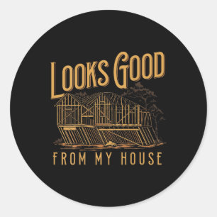 Sticker Rond Ça A L'Air Bon De Ma Maison