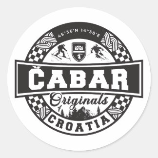 Sticker Rond Čabar Originals