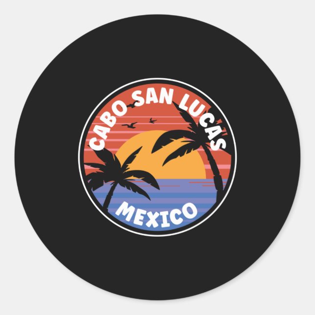 Sticker Rond Cabo San Lucas Mexico (Devant)
