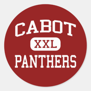 Sticker Rond Cabot - Panthers - Lycée - Cabot Arkansas