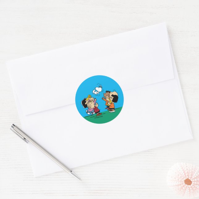 Sticker Rond cacahuètes | Amusement d'amis (Enveloppe)