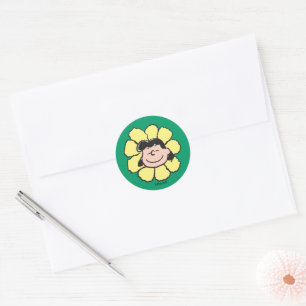 Sticker Rond cacahuètes Lucy Flower