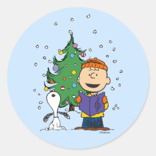 Sticker Rond cacahuètes   Noël