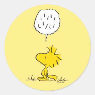 Sticker Rond cacahuètes Paroles de Woodstock