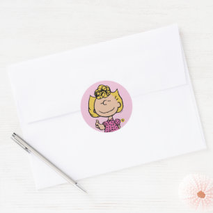 Sticker Rond cacahuètes   Sally Super Smile
