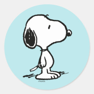 Sticker Rond cacahuètes Snoopy