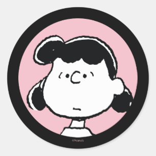 Sticker Rond cacahuètes   Visages de Lucy
