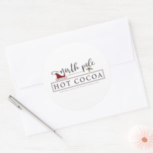 Sticker Rond cacao chaud du Pôle Nord