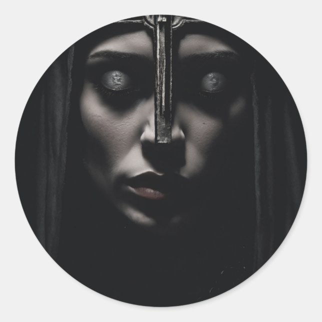 Sticker Rond cadeau d'amour exorbitant (Devant)