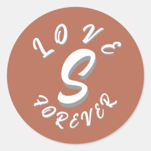 STICKER ROND CADEAU D'AMOUR MARI FEMME PETITE AMIE PETIT AMI AM
