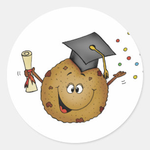 Sticker Rond Cadeau de graduation Smart Cookie