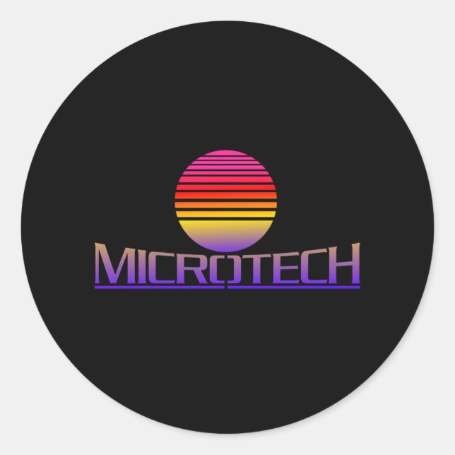 Sticker Rond Cadeau de jeu Microtech Corporation (Devant)