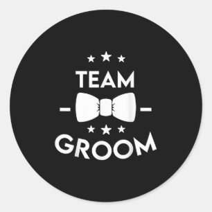 Sticker Rond Cadeau de la fête de mariage de l'équipe