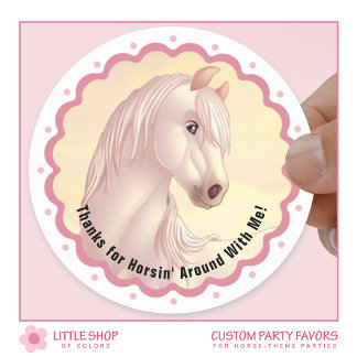 Sticker Rond Cadeau de remerciement pour fête d'anniversaire Ch
