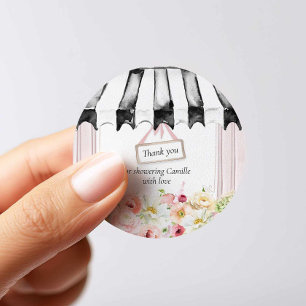 Sticker Rond Cadeau de remerciement pour une douche de mariage 