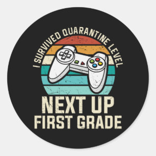 Sticker Rond Cadeau de rentrée scolaire pour élève de première