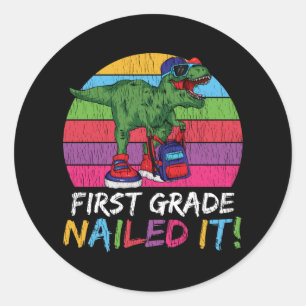 Sticker Rond Cadeau de rentrée scolaire pour la première année