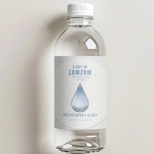 Sticker Rond Cadeau d'eau ZamZam personnalisé Eau la plus saint