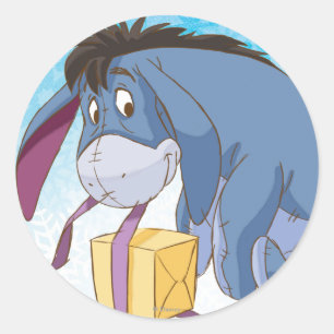 Sticker Rond Cadeau d'enveloppement Eeyore