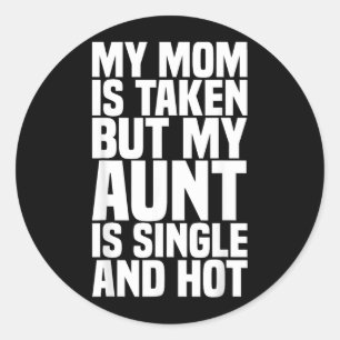 Sticker Rond Cadeau drôle pour neveu nièce Tante Cadeau Citatio