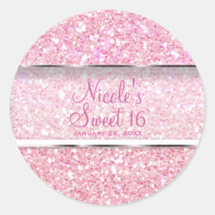 Sticker Rond Cadeau fascinant du bonbon 16 à parties