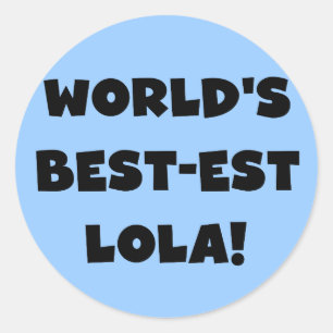 Sticker Rond Cadeau noir et blanc de T-shirts du Meilleur-est